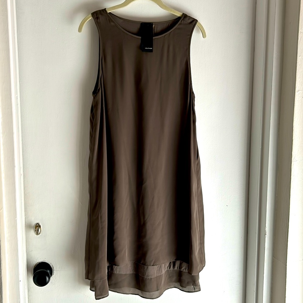 Heather Georgette Layered Tank Dress